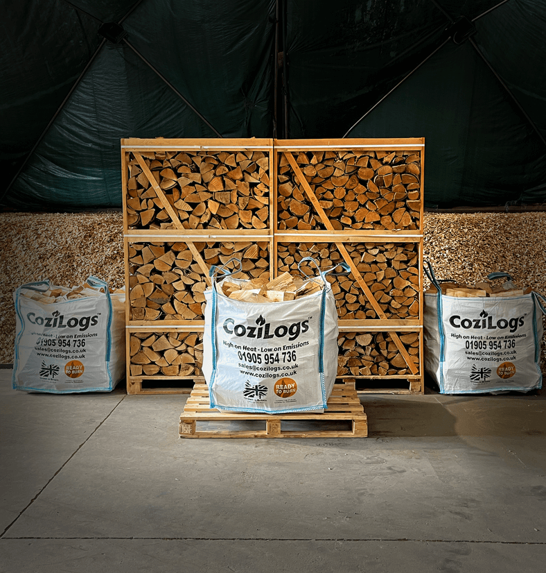 Kiln Dried MIXED HARDWOOD Firewood Logs Bulk Bag