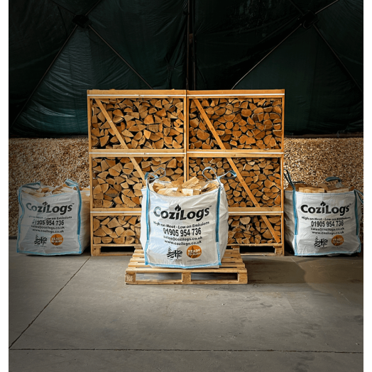 Kiln Dried MIXED HARDWOOD Firewood Logs Bulk Bag