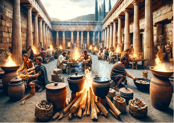 Cooking-with-Fire-Romans-and-Greeks