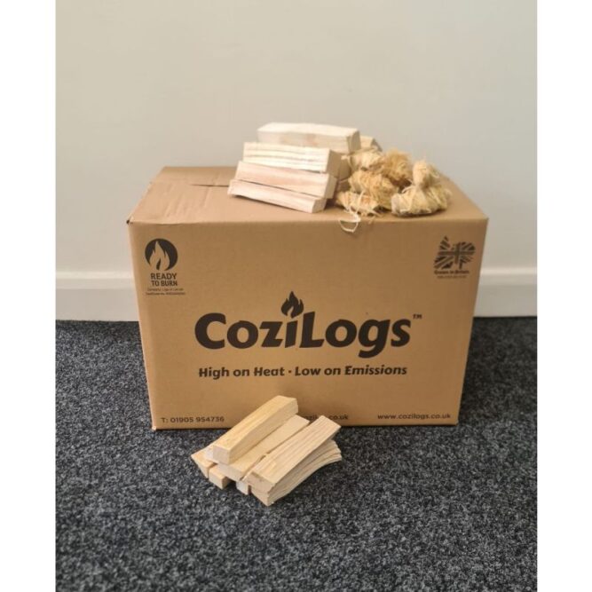 15cm pizza logs with 10 firelighters