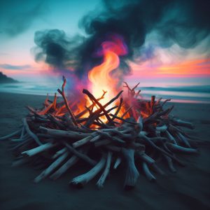 Avoid burning driftwood, it produces harmful chemicals and toxins
