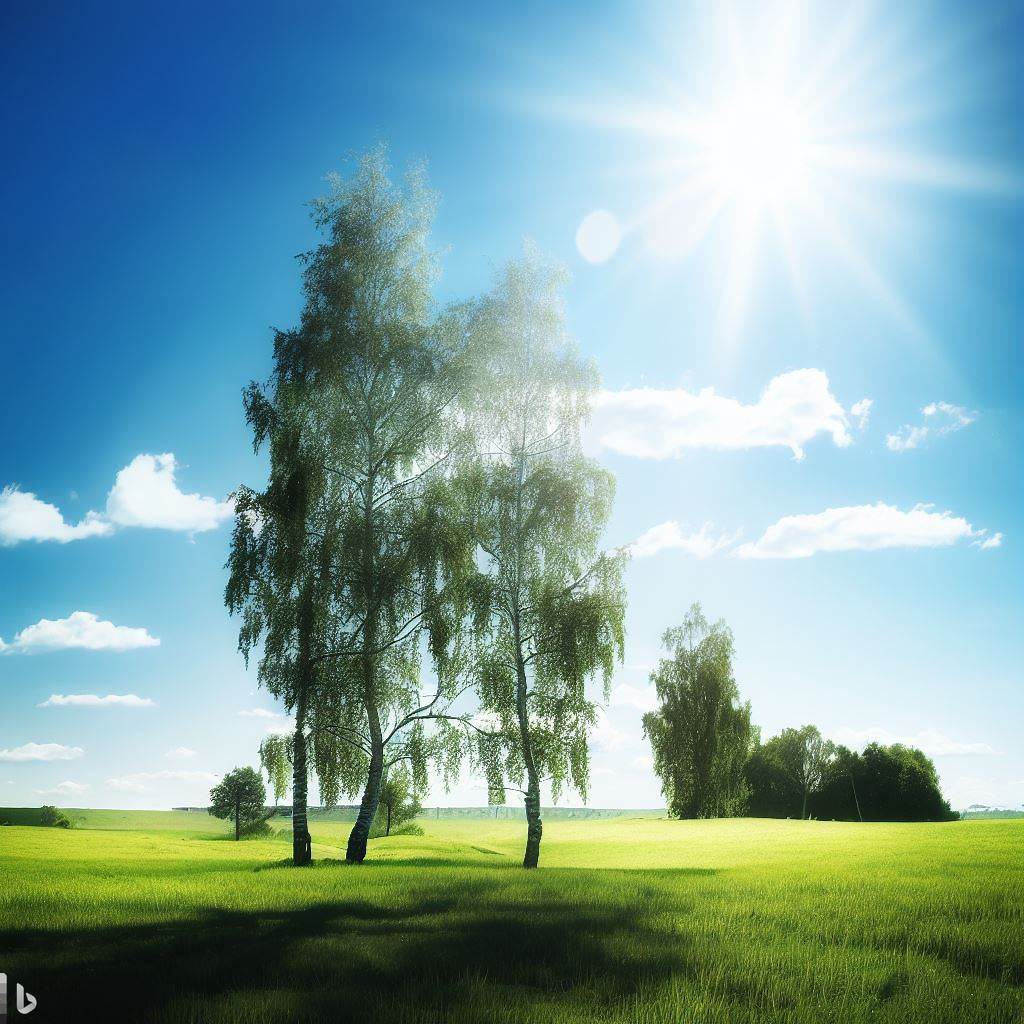 Birch trees are found in the UK and used for firewood