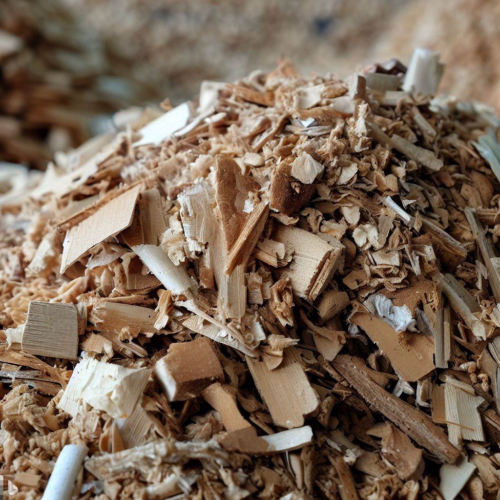 Some of the materials used in the composition of wooden briquettes