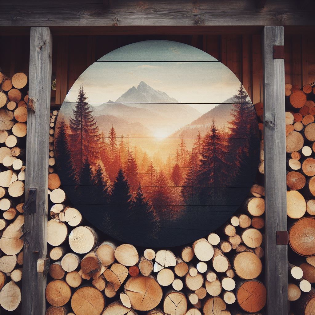 Seasoned logs burn well, but be careful to ensure they are from sustainable sources